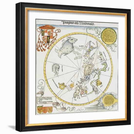 Stellar Map of the Southern Sky, 1515-Albrecht Dürer-Framed Giclee Print