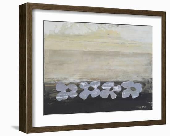 Stenciled Posies V-Natalie Avondet-Framed Art Print