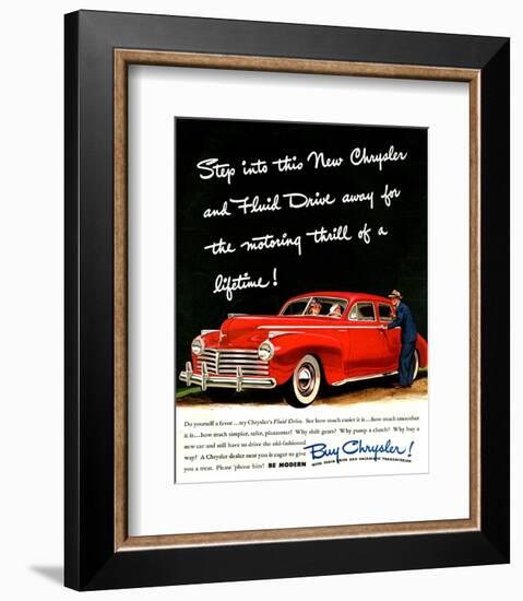 Step Into This New Chrysler-null-Framed Premium Giclee Print