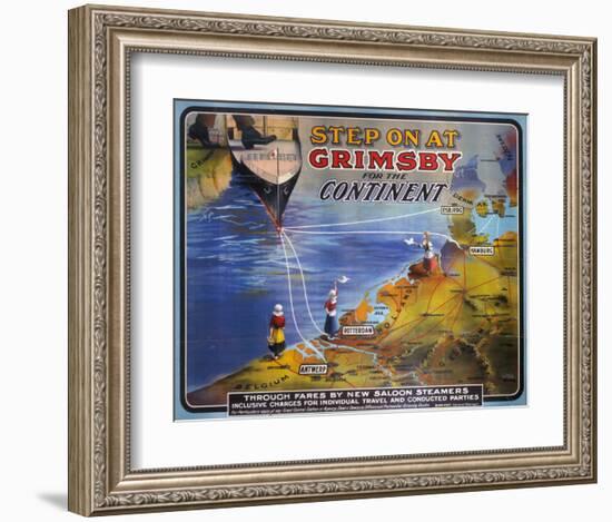 Step on at Grimsby-null-Framed Art Print