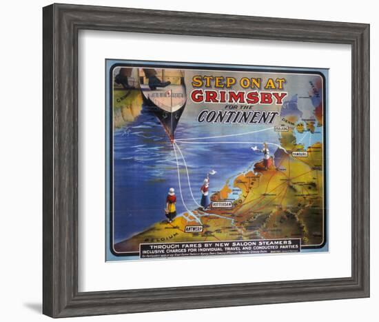 Step on at Grimsby-null-Framed Art Print