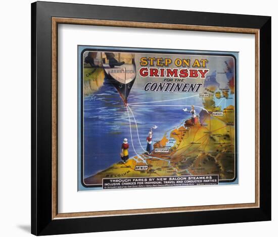 Step on at Grimsby-null-Framed Art Print