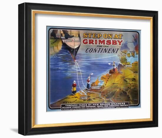 Step on at Grimsby-null-Framed Art Print