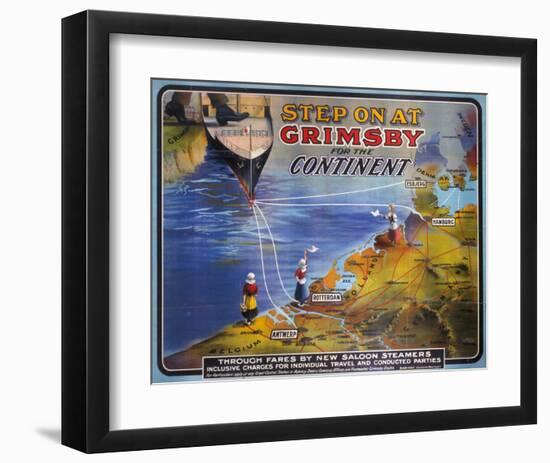 Step on at Grimsby-null-Framed Art Print