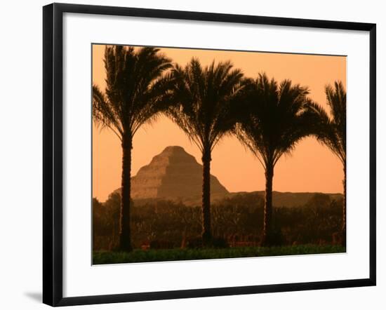 Step Pyramid, Djoser, Old Kingdom, Sakkarra, Egypt-Kenneth Garrett-Framed Photographic Print