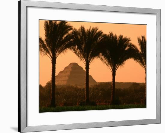 Step Pyramid, Djoser, Old Kingdom, Sakkarra, Egypt-Kenneth Garrett-Framed Photographic Print