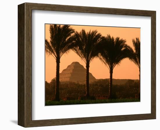 Step Pyramid, Djoser, Old Kingdom, Sakkarra, Egypt-Kenneth Garrett-Framed Photographic Print