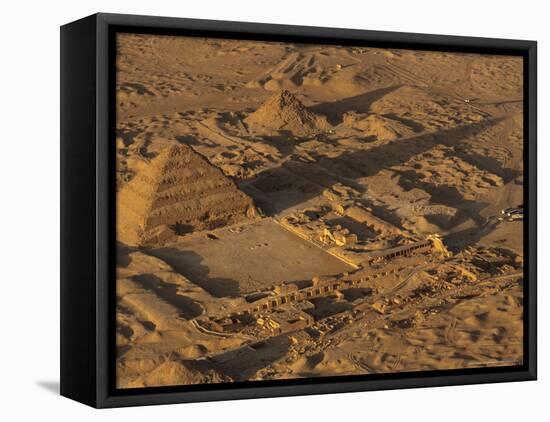 Step Pyramid of Djoser, Saqqara, Old Kingdom, Egypt-Kenneth Garrett-Framed Premier Image Canvas