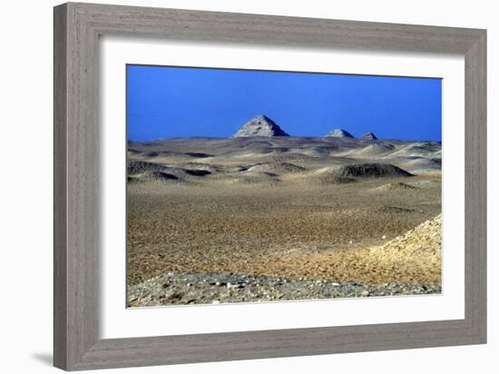 Step Pyramid of King Djoser (Zozer) in the Distance, Saqqara, Egypt, 3rd Dynasty, C2600 Bc-Imhotep-Framed Photographic Print