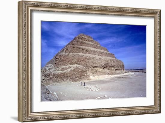 Step Pyramid of King Djoser (Zozer), Saqqara, Egypt, 3rd Dynasty, C2600 Bc-Imhotep-Framed Photographic Print