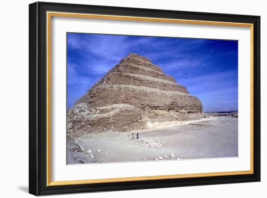 Step Pyramid of King Djoser (Zozer), Saqqara, Egypt, 3rd Dynasty, C2600 Bc-Imhotep-Framed Photographic Print