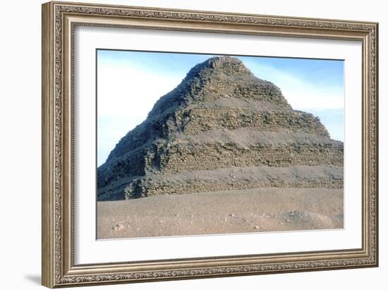 Step Pyramid of King Djoser (Zozer), Saqqara, Egypt, 3rd Dynasty, C2600 Bc-Imhotep-Framed Photographic Print