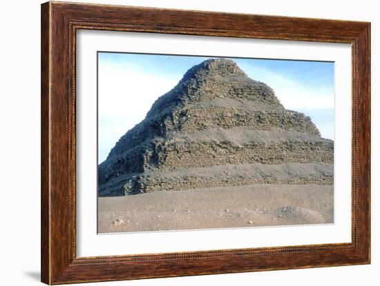 Step Pyramid of King Djoser (Zozer), Saqqara, Egypt, 3rd Dynasty, C2600 Bc-Imhotep-Framed Photographic Print