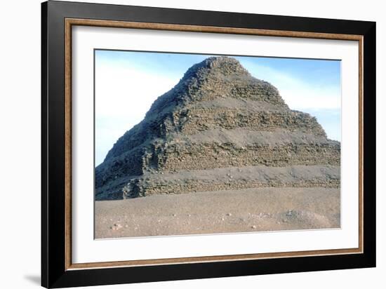 Step Pyramid of King Djoser (Zozer), Saqqara, Egypt, 3rd Dynasty, C2600 Bc-Imhotep-Framed Photographic Print