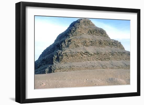 Step Pyramid of King Djoser (Zozer), Saqqara, Egypt, 3rd Dynasty, C2600 Bc-Imhotep-Framed Photographic Print