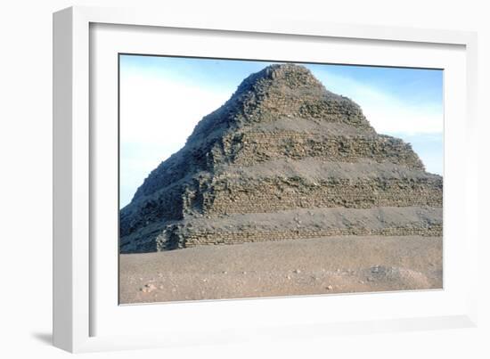 Step Pyramid of King Djoser (Zozer), Saqqara, Egypt, 3rd Dynasty, C2600 Bc-Imhotep-Framed Photographic Print