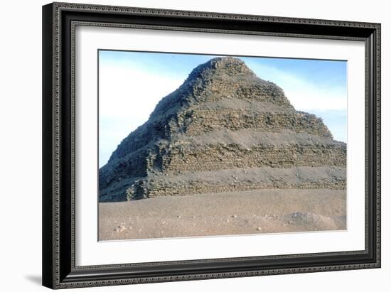 Step Pyramid of King Djoser (Zozer), Saqqara, Egypt, 3rd Dynasty, C2600 Bc-Imhotep-Framed Photographic Print