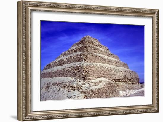 Step Pyramid of King Djoser (Zozer), Saqqara, Egypt, 3rd Dynasty, C2600 Bc-Imhotep-Framed Photographic Print