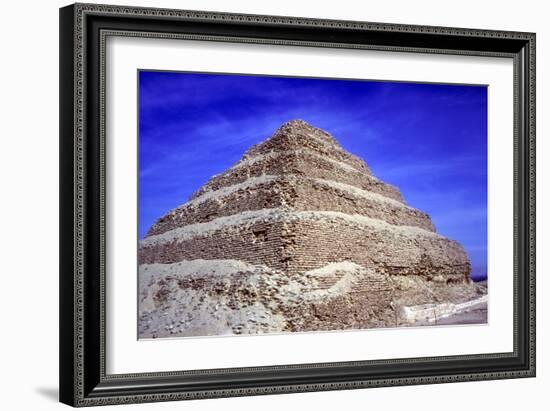 Step Pyramid of King Djoser (Zozer), Saqqara, Egypt, 3rd Dynasty, C2600 Bc-Imhotep-Framed Photographic Print