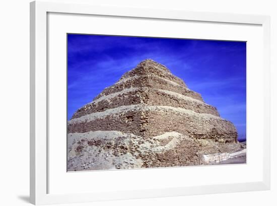 Step Pyramid of King Djoser (Zozer), Saqqara, Egypt, 3rd Dynasty, C2600 Bc-Imhotep-Framed Photographic Print