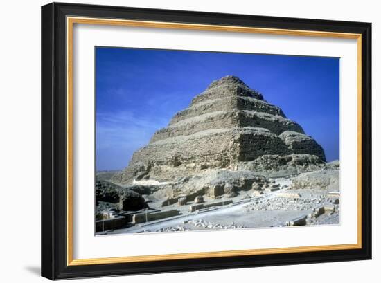 Step Pyramid of King Djoser (Zozer), Saqqara, Egypt, 3rd Dynasty, C2600 Bc-Imhotep-Framed Photographic Print