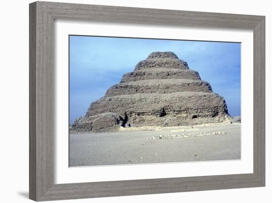 Step Pyramid of King Djoser (Zozer), Saqqara, Egypt, 3rd Dynasty, C2600 Bc-Imhotep-Framed Photographic Print