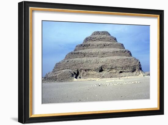 Step Pyramid of King Djoser (Zozer), Saqqara, Egypt, 3rd Dynasty, C2600 Bc-Imhotep-Framed Photographic Print