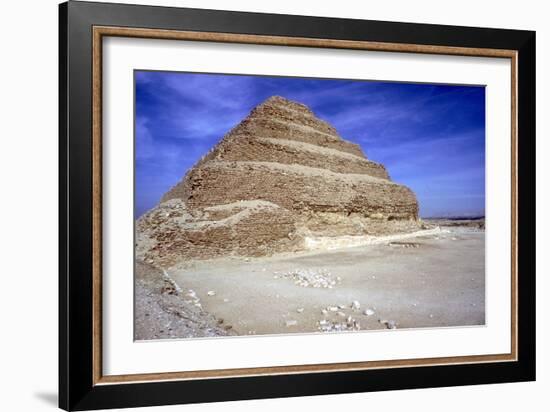 Step Pyramid of King Djoser (Zozer), Saqqara, Egypt, 3rd Dynasty, C2600 Bc-Imhotep-Framed Photographic Print