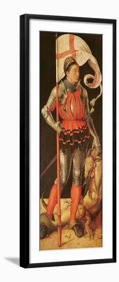 Stephan Paumgartner Portrayed as Saint George, Left Panel of the Paumgartner Altarpiece, C.1500-Albrecht Dürer-Framed Giclee Print