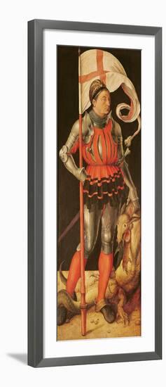 Stephan Paumgartner Portrayed as Saint George, Left Panel of the Paumgartner Altarpiece, C.1500-Albrecht Dürer-Framed Giclee Print