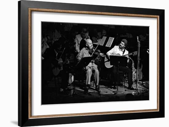 Stephane Grappelli, Barbican, London, 1987-Brian O'Connor-Framed Photographic Print