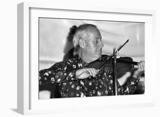 Stephane Grappelli, Ronnie Scotts, Soho, London, 1973-Brian O'Connor-Framed Photographic Print