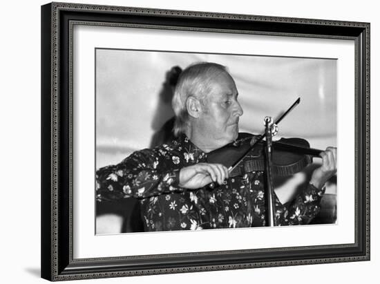 Stephane Grappelli, Ronnie Scotts, Soho, London, 1973-Brian O'Connor-Framed Photographic Print