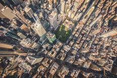 Aerial photograph taken from a helicopter in New York City, New York, USA-Stephane Legrand-Photographic Print