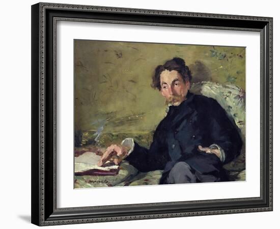 Stephane Mallarme (1842-98) 1876-Edouard Manet-Framed Giclee Print