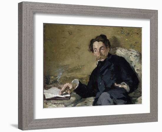 Stéphane Mallarmé by ‰Douard Manet-Édouard Manet-Framed Giclee Print