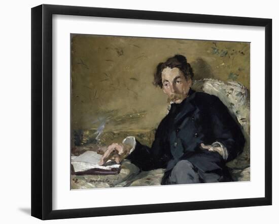 Stéphane Mallarmé by ‰Douard Manet-Édouard Manet-Framed Giclee Print