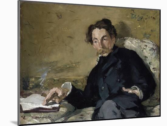 Stéphane Mallarmé by ‰Douard Manet-Édouard Manet-Mounted Giclee Print