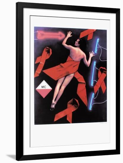 Stéphanie for fight AIDS Monaco-Peter Klasen-Framed Premium Edition