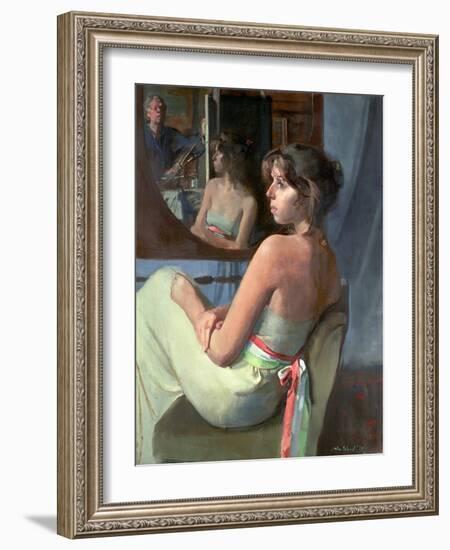 Stephanie in Profile, 1979-John Stanton Ward-Framed Giclee Print