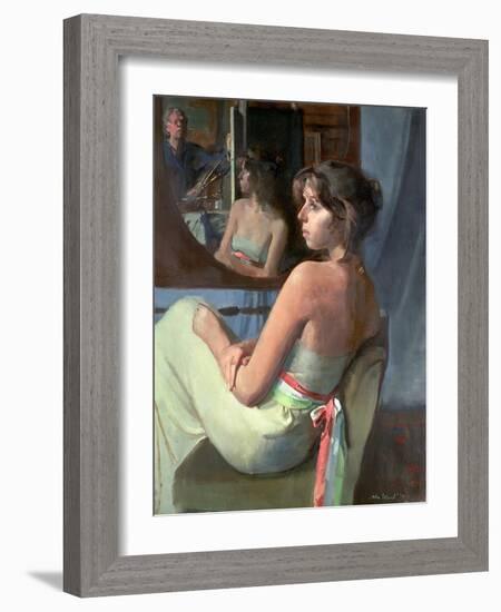 Stephanie in Profile, 1979-John Stanton Ward-Framed Giclee Print