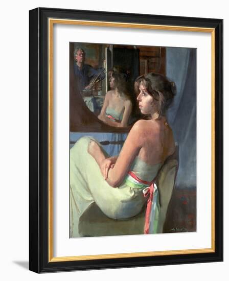 Stephanie in Profile, 1979-John Stanton Ward-Framed Giclee Print