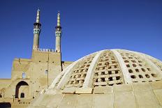 Iran, Yazd, Zoroastrian Complex of Amir Chakma with Bazaar Roofs-Stephanie Rabemiafara-Framed Photographic Print