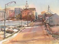 Church Street, Pittsfield MA-Stephen Calcasola-Art Print