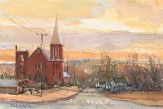 Church Street, Pittsfield MA-Stephen Calcasola-Art Print