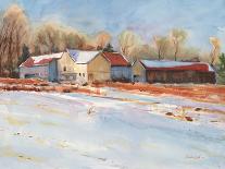 Winter Farm-Stephen Calcasola-Art Print