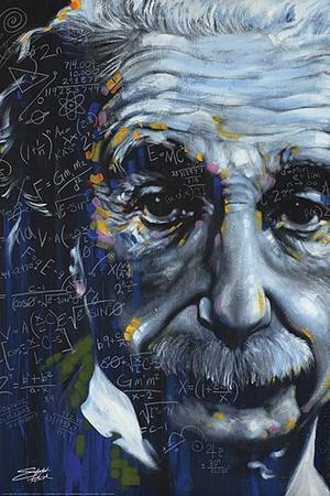 ALBERT EINSTEIN TRIPPY POSTER PSYCHEDELIC GIANT WALL ART HUGE ABSTRACT PRINT
