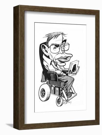 Stephen Hawking, British Physicist-Gary Gastrolab-Framed Photographic Print