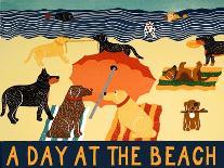 A Day At The Beach-Stephen Huneck-Giclee Print