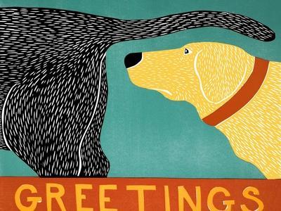 スティーブン　ヒューネック氏のパグ スティーブン ヒューネック氏のパグ Greetings Original Woodcut | Dog